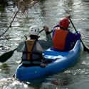 Canoa india en los ca�ones del Ebro